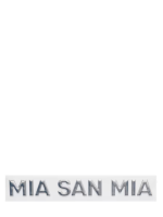 Наклейка на автомобиль Chromeflex Mia san mia