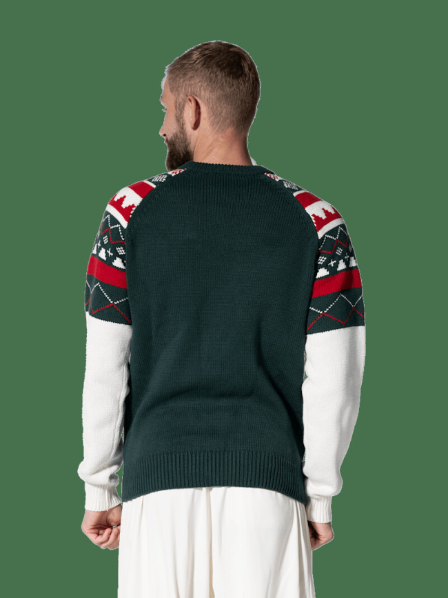 Вязаный свитер унисекс зима